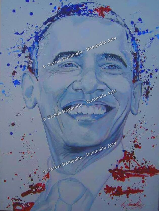 Barack Obama by Carlos Rampolla