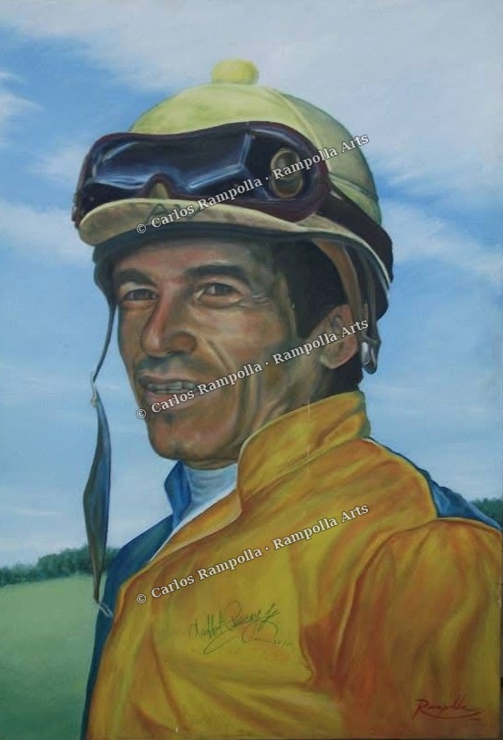 Laffit Pincay Jr. by Carlos Rampolla