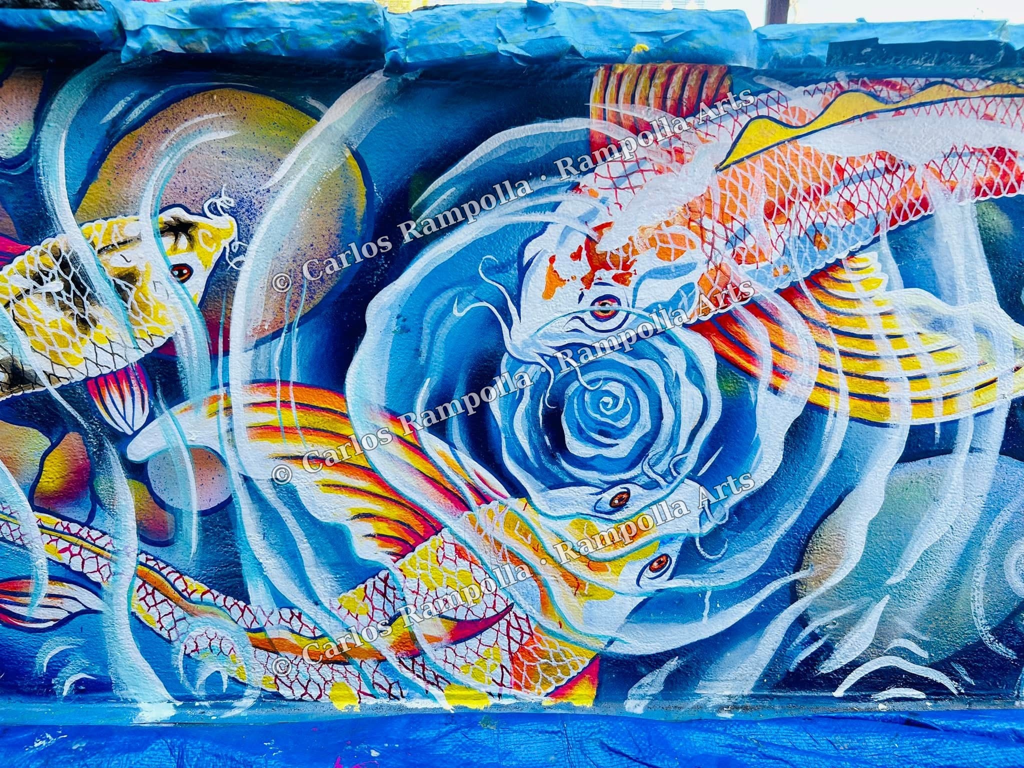 Abstract Fish Composition by Carlos Rampolla