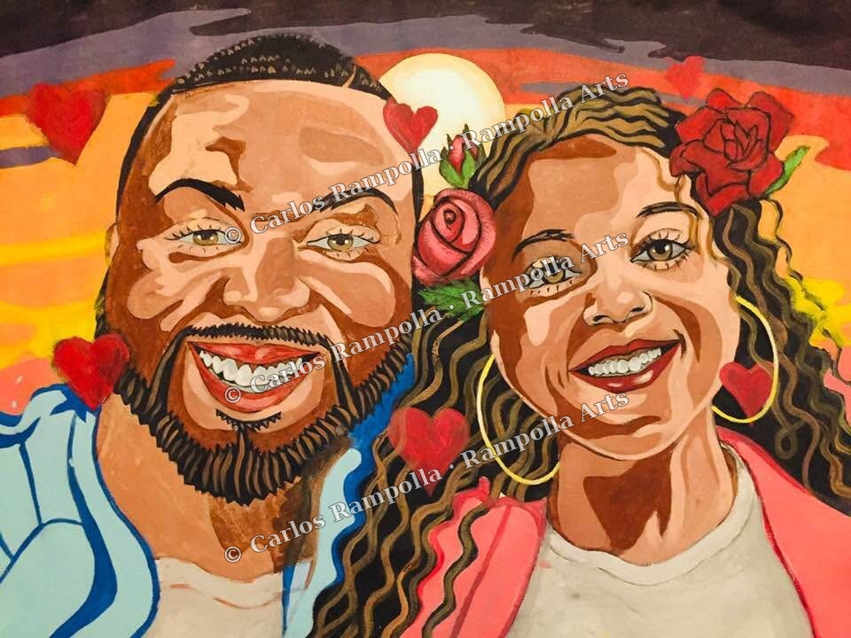 Couple Portrait by Carlos Rampolla