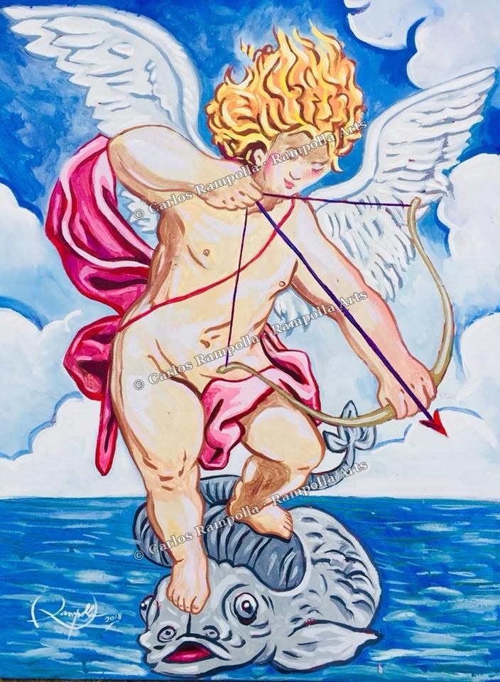 Cupid and Dolphin by Carlos Rampolla