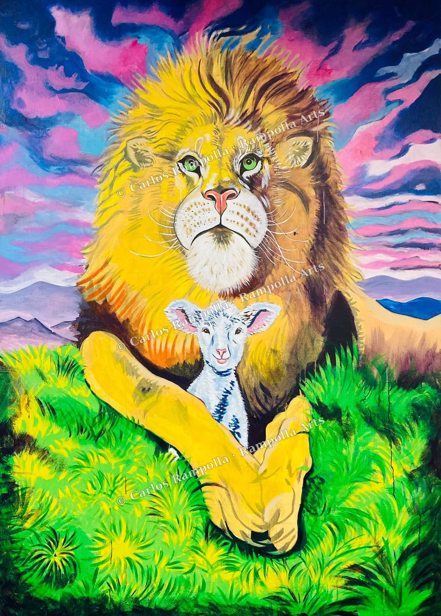 Lion and Lamb by Carlos Rampolla
