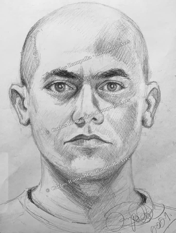 Pencil Portrait by Carlos Rampolla